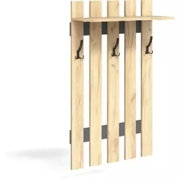 Вешалка в прихожую Бител Мини Лайт МЛ-3 дуб золотой крафт/серый графит (BTL10000447)