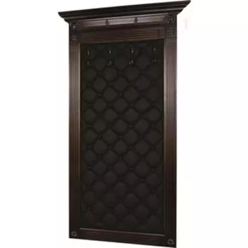 Вешалка в прихожую Мебелик Сильвия Н3 эко-кожа коричневый, темно-коричневый (П0001956)