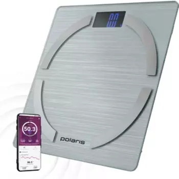 Весы напольные Polaris PWS 1886 IQ Home макс.180кг серебристый