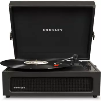 Виниловый проигрыватель CROSLEY VOYAGER PLUS [CR8017B-BK4] Black c двухсторонним Bluetooth