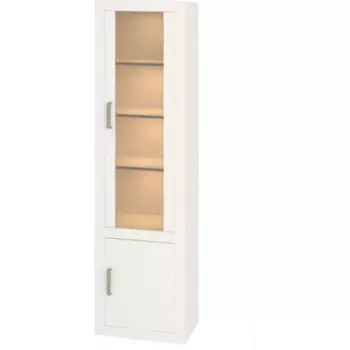 Витрина высокая фасад стекло МЭРДЭС ТОЙ-ВтВ-ФС БЕБЕ белый/белый