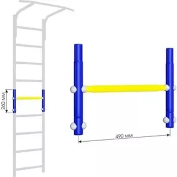 Вставка для увеличения высоты Romana ДСКМ 490 Dop9 (6.06.01) синяя слива/жёлтый