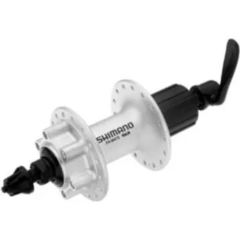 Втулка передняя Shimano M475, 36 отв, 6-болт, QR, серебристый
