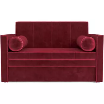 Выкатной диван Mebel Ars Санта №2 (бархат красный star velvet 3 dark red)