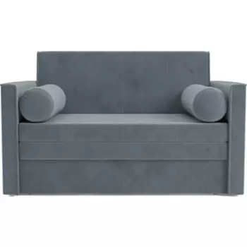 Выкатной диван Mebel Ars Санта №2 (велюр серо-синий/НВ-178/26)