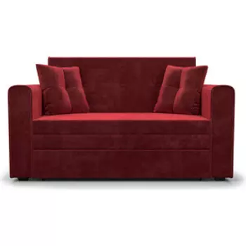 Выкатной диван Mebel Ars Санта (бархат красный star velvet 3 dark red)