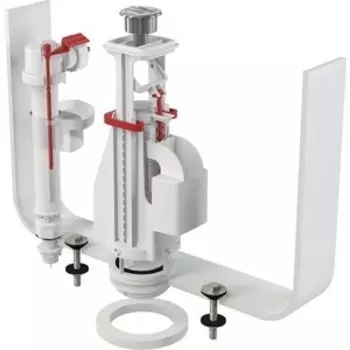 Выпускной комплект AlcaPlast 1/2'' с двойной кнопкой, впускной механизм А17 (SA08AS 1/2'' CHROM)