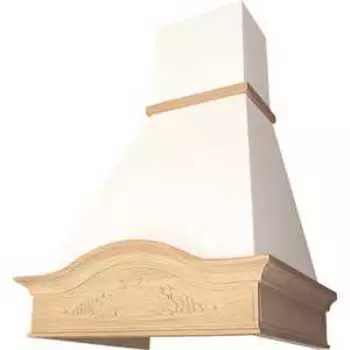 Вытяжка Elikor Вилла Фрукты 90П-650-П3Д бежевый/дуб неокрашенный