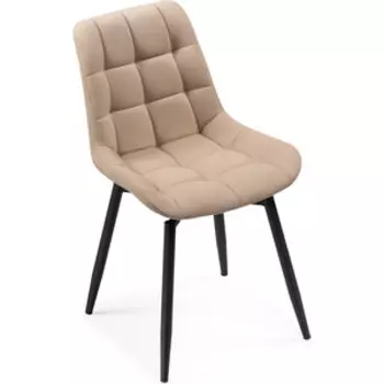 Woodville Челси крутящийся велюр бежевый/черный