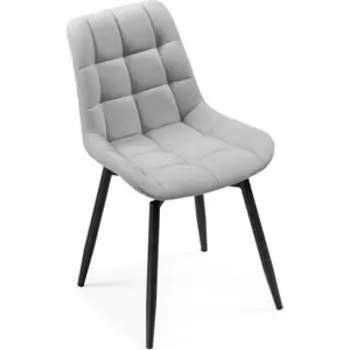 Woodville Челси крутящийся велюр светло-серый/черный/черный