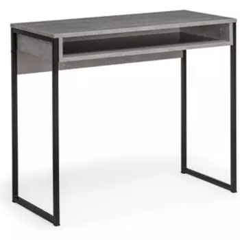 Woodville Лео Лофт бетон / матовый черный