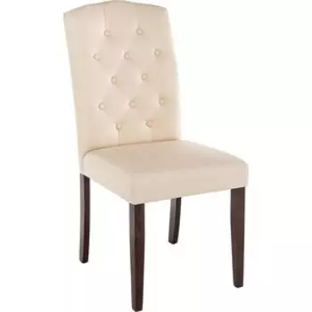 Woodville Menson dark walnut/fabric cream