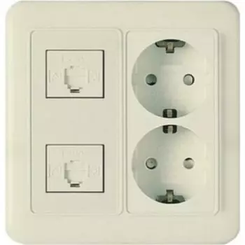 WST 5747 Panasonic Shin Dong-A Комбинация: Розетка 2-я з/к + TF.2. Бежевый