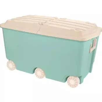 Ящик для игрушек Бытпласт на колесах, 66,5 л, размер 685х395х385 мм