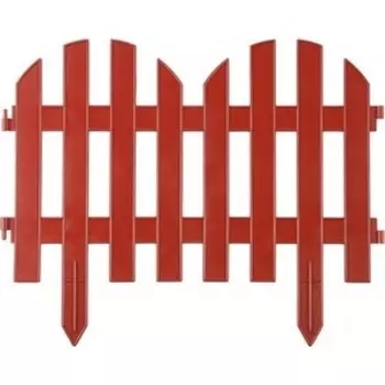 Забор декоративный Grinda ПАЛИСАДНИК 28x300 см терракот