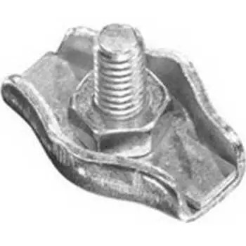 Зажим троса Зубр одинарный оцинкованный 6мм ТФ5 50шт (4-304435-06)