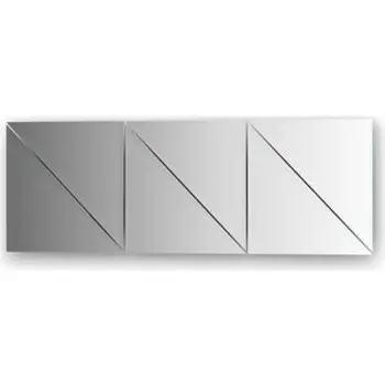 Зеркальная плитка Evoform Reflective с фацетом 10 мм, 25 х 25 см, комплект 6 шт. (BY 1517)