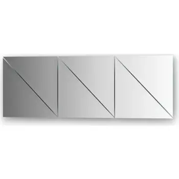 Зеркальная плитка Evoform Reflective с фацетом 15 мм, 25 х 25 см, комплект 6 шт. (BY 1541)
