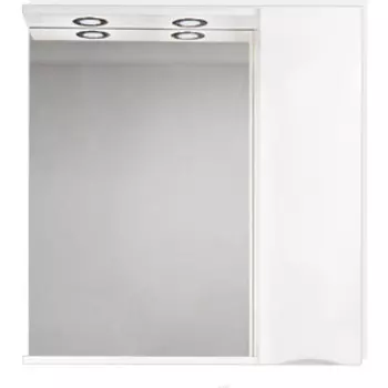 Зеркальный шкаф BelBagno Marino правый, белый (MARINO-SPC-800/750-1A-BL-P-R)