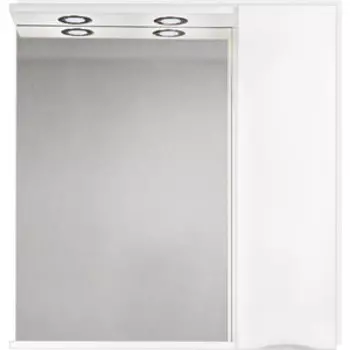 Зеркальный шкаф BelBagno Marino правый, белый (MARINO-SPC-900/750-1A-BL-P-R)