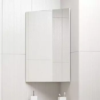 Зеркальный шкаф Corozo Триана 37 угловой, белый (SD-00000300)