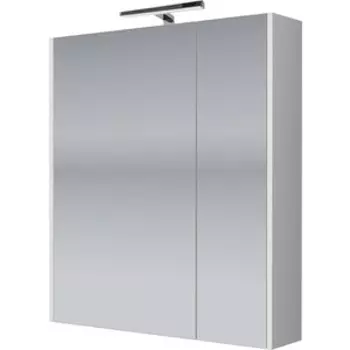 Зеркальный шкаф Dreja Prime 60 с подсветкой, белый глянец (99.9304)