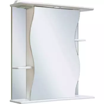 Зеркальный шкаф Runo Лилия 60х75 правый, белый (00000000029)