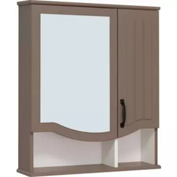 Зеркальный шкаф Runo Марсель 65х75 бежевый (00-00001220)