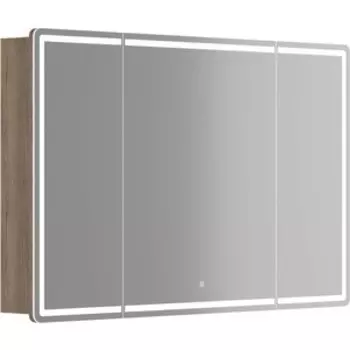 Зеркальный шкаф Sancos Mirror 120х75 подсветка, сенсор, дуб галифакс натуральный (MI120EG)