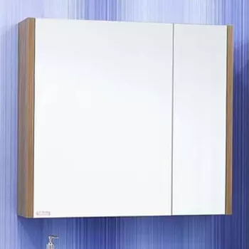 Зеркальный шкаф Sanflor Ларго 80 левый, швейцарский вяз (H0000000043)