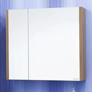 Зеркальный шкаф Sanflor Ларго 80 правый, швейцарский вяз (H0000000019)