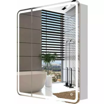 Зеркальный шкаф Sanstar Altea 70х80 подсветка, сенсор, белый (325.1-2.4.1.)