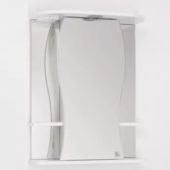 Зеркальный шкаф Style line Лорена 55 с подсветкой, белый (ЛС-00000120)