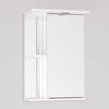 Зеркальный шкаф Style line Николь 45 с подсветкой, белый (ЛС-00000115)