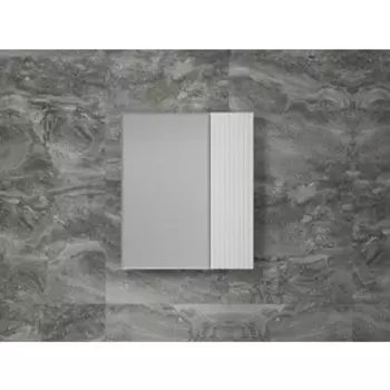 Зеркальный шкаф Style line Стокгольм 60х70 белый рифленый софт (ЛС-00002318)