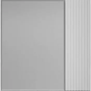 Зеркальный шкаф Style line Стокгольм 70х70 белый рифленый софт (ЛС-00002322)