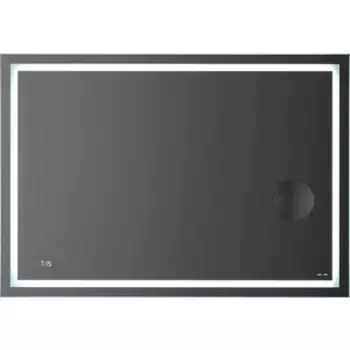 Зеркало Am.Pm Gem 100 с подсветкой, часы и косметическое зеркало (M91AMOX1003WG)