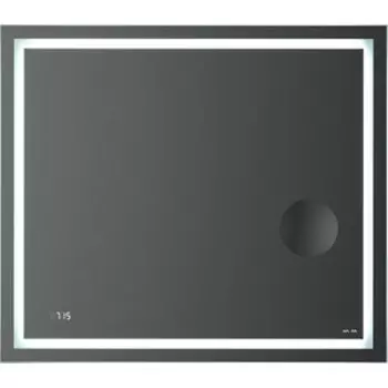 Зеркало Am.Pm Gem 80 с подсветкой, часы и косметическое зеркало (M91AMOX0803WG)