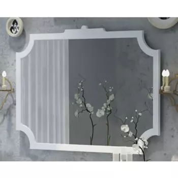 Зеркало Corozo Манойр 105 белое (SD-00000272)