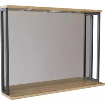 Зеркало Mixline Бруклин 100 с подсветкой, дуб бунратти (4630099745023)