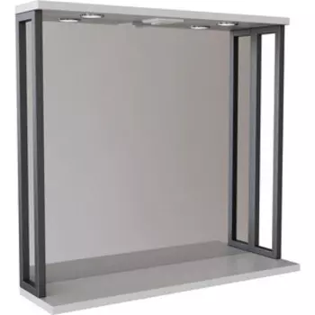 Зеркало Mixline Бруклин 80 с подсветкой, белое (4630099745108)