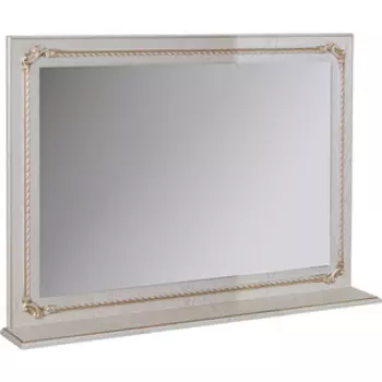 Зеркало Mixline Сальери 95х69 с полкой, патина золото (527486)