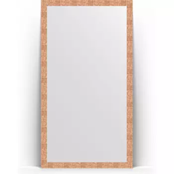 Зеркало напольное Evoform Definite Floor 108x197 см, в багетной раме - соты медь 70 мм (BY 6016)