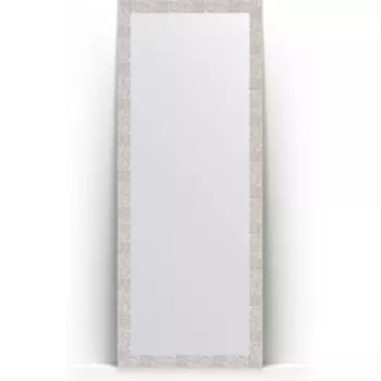 Зеркало напольное Evoform Definite Floor 78x197 см, в багетной раме - соты алюминий 70 мм (BY 6005)