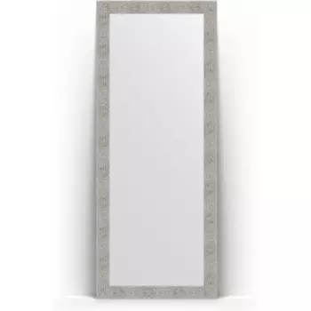 Зеркало напольное Evoform Definite Floor 81x201 см, в багетной раме - волна хром 90 мм (BY 6011)