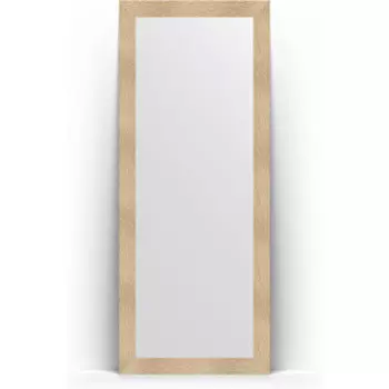 Зеркало напольное Evoform Definite Floor 81x201 см, в багетной раме - золотые дюны 90 мм (BY 6007)
