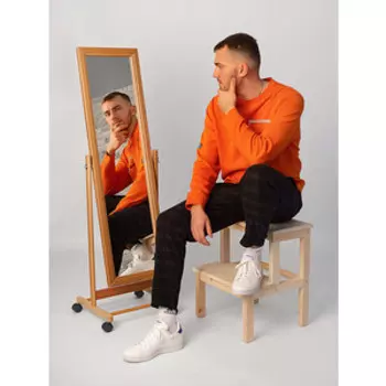 Зеркало напольное Мебелик BeautyStyle 27 светло-коричневый 135 см х 42,5 см (П0006801)