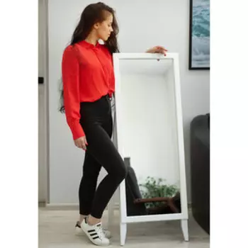 Зеркало напольное Мебелик BeautyStyle 29 белый 131 см х 47,1 см (П0006820)