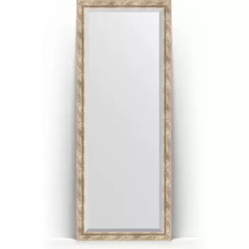Зеркало напольное с фацетом Evoform Exclusive Floor 78x198 см, в багетной раме - прованс с плетением 70 мм (BY 6104)