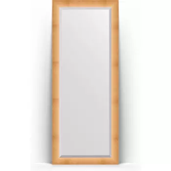 Зеркало напольное с фацетом Evoform Exclusive Floor 81x201 см, в багетной раме - травленое золото 87 мм (BY 6116)